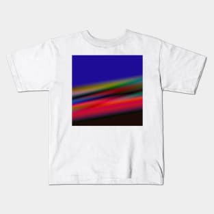 blue pink green red purple texture art Kids T-Shirt